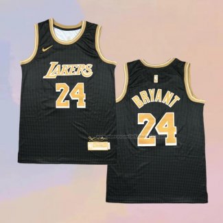 Camiseta Los Angeles Lakers Kobe Bryant NO 24 Select Series Oro Negro