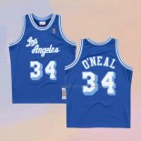 Camiseta Los Angeles Lakers Shaquille O'Neal NO 34 Retro 1996-97 Azul