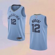 Camiseta Memphis Grizzlies Ja Morant NO 12 Statement 2020 Azul