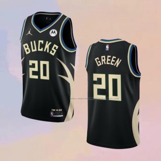 Camiseta Milwaukee Bucks A.J. Green NO 20 Ciudad 2022-23 Azul