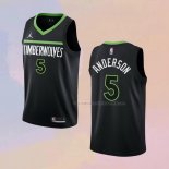 Camiseta Minnesota Timberwolves Kyle Anderson NO 5 Statement 2022-23 Negro