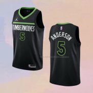 Camiseta Minnesota Timberwolves Kyle Anderson NO 5 Statement 2022-23 Negro