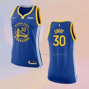 Camiseta Mujer Golden State Warriors Stephen Curry NO 30 Icon 2017-18 Azul