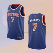 Camiseta New York Knicks Carmelo Anthony NO 7 Icon Azul