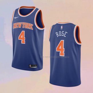 Camiseta New York Knicks Derrick Rose NO 4 Icon 2020-21 Azul