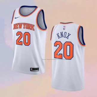 Camiseta New York Knicks Kevin Knox NO 20 Association 2019-20 Blanco