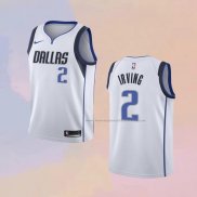 Camiseta Nino Dallas Mavericks Kyrie Irving NO 2 Association Blanco