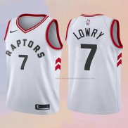 Camiseta Nino Toronto Raptors Kyle Lowry NO 7 Association 2017-18 Blanco