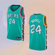 Camiseta San Antonio Spurs Devin Vassell NO 24 Ciudad 2022-23 Verde