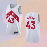 Camiseta Toronto Raptors Pascal Siakam NO 43 Association 2020-21 Blanco