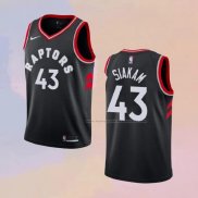 Camiseta Toronto Raptors Pascal Siakam NO 43 Statement 2018 Negro