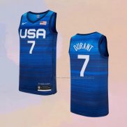 Camiseta USA 2021 Kevin Durant NO 7 Azul