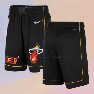 Pantalone Miami Heat Ciudad 2021-22 Negro