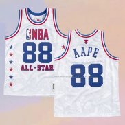 Camiseta All Star 1988 AAPE x Mitchell & Ness Blanco