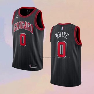 Camiseta Chicago Bulls Coby White NO 0 Statement 2020-21 Negro