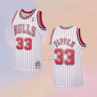 Camiseta Chicago Bulls Scottie Pippen NO 33 Reload Hardwood Classics Blanco