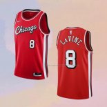 Camiseta Chicago Bulls Zach Lavine NO 8 Ciudad 2021-22 Rojo