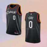 Camiseta Cleveland Cavaliers Kevin Love NO 0 Ciudad 2020-21 Negro