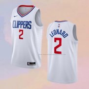 Camiseta Los Angeles Clippers Kawhi Leonard NO 2 Association 2020-21 Blanco