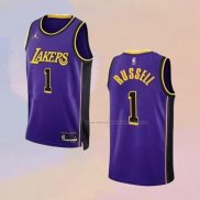 Camiseta Los Angeles Lakers D'Angelo Russell NO 1 Statement 2022-23 Violeta