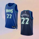 Camiseta Minnesota Timberwolves Patrick Beverley NO 22 Ciudad 2021-22 Azul