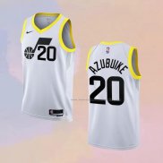 Camiseta Utah Jazz Udoka Azubuike NO 20 Association 2022-23 Blanco