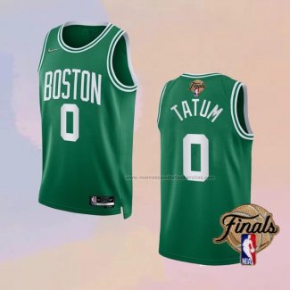 Camiseta Boston Celtics Jayson Tatum NO 0 Icon 2022 NBA Finals Verde