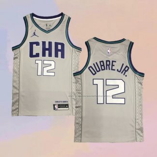 Camiseta Charlotte Hornets Kelly Oubre JR. NO 12 Ciudad Edition Gris