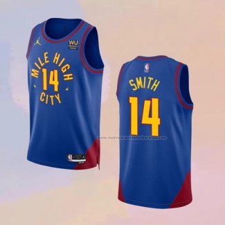 Camiseta Denver Nuggets Ish Smith NO 14 Statement 2022-23 Azul