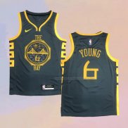 Camiseta Golden State Warriors Nick Young NO 6 Ciudad 2018-19 Azul