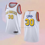 Camiseta Golden State Warriors Stephen Curry NO 30 Classic Edition Blanco