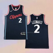 Camiseta Los Angeles Clippers Kawhi Leonard NO 2 Icon 2024-25 Azul