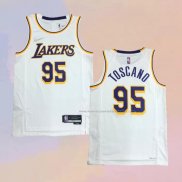 Camiseta Los Angeles Lakers Juan Toscano-Anderson NO 95 Association 2021-22 Blanco