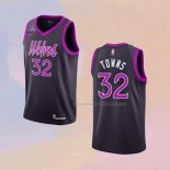 Camiseta Minnesota Timberwolves Karl-Anthony Towns NO 32 Ciudad 2018-19 Violeta