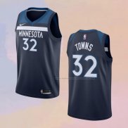 Camiseta Minnesota Timberwolves Karl-Anthony Towns NO 32 Icon Azul