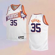 Camiseta Nino Phoenix Suns Kevin Durant NO 35 Association 2023-24 Blanco