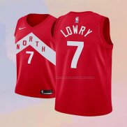 Camiseta Nino Toronto Raptors Kyle Lowry NO 7 Earned 2018-19 Rojo