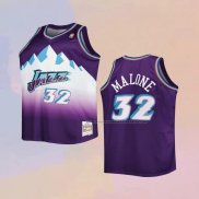 Camiseta Nino Utah Jazz Karl Malone NO 32 Mitchell & Ness 1996-97 Violeta