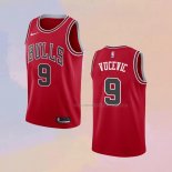 Camiseta Chicago Bulls Nikola Vucevic NO 9 Icon 2020-21 Rojo