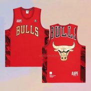 Camiseta Chicago Bulls x AAPE Rojo