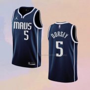 Camiseta Dallas Mavericks Tyler Dorsey NO 5 Statement 2022-23 Azul