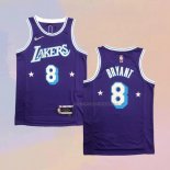 Camiseta Los Angeles Lakers Kobe Bryant NO 8 Ciudad Edition 2021-22 Violeta