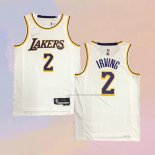 Camiseta Los Angeles Lakers Kyrie Irving NO 2 Association Blanco