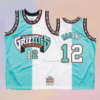 Camiseta Memphis Grizzlies Ja Morant NO 12 Split Edition Verde Blanco