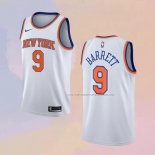 Camiseta New York Knicks RJ Barrett NO 9 Association Blanco