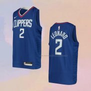 Camiseta Nino Los Angeles Clippers Kawhi Leonard NO 2 Icon Azul