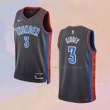 Camiseta Oklahoma City Thunder Josh Giddey NO 3 Ciudad 2022-23 Gris