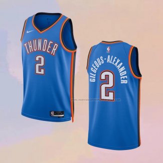 Camiseta Oklahoma City Thunder Shai Gilgeous-Alexander NO 2 Icon Azul