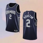 Camiseta Orlando Magic Caleb Houstan NO 2 Ciudad 2023-24 Azul