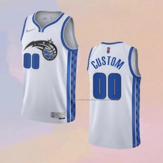 Camiseta Orlando Magic Personalizada Earned 2020-21 Blanco